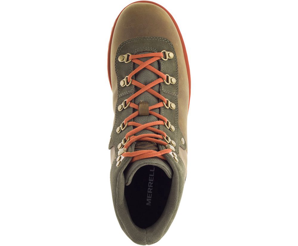 Merrell Boots Brown/Olive - West Fork Waterproof - Mens 57XVORSDI